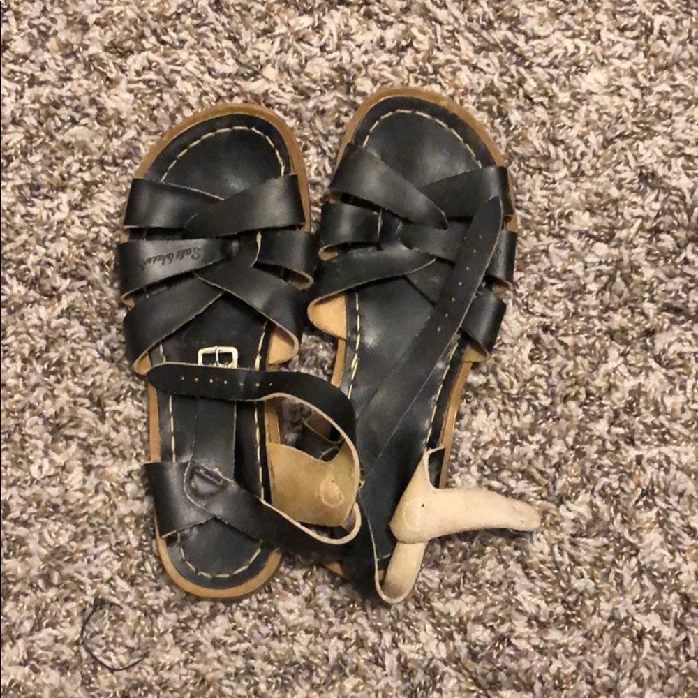 Black Salt water sandals size 7
